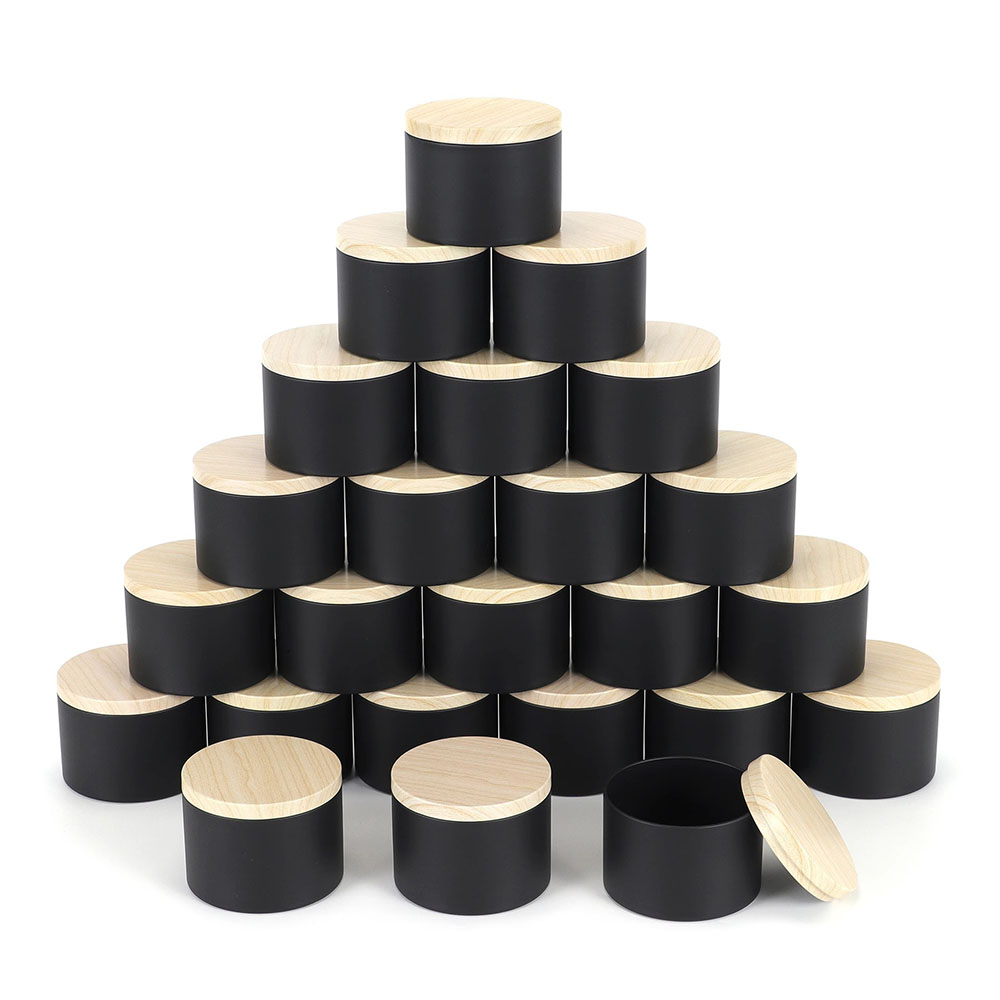 24pcs 4oz Black Candle Jars ,R - Candle Making Jars With Lids ulasan dan harga