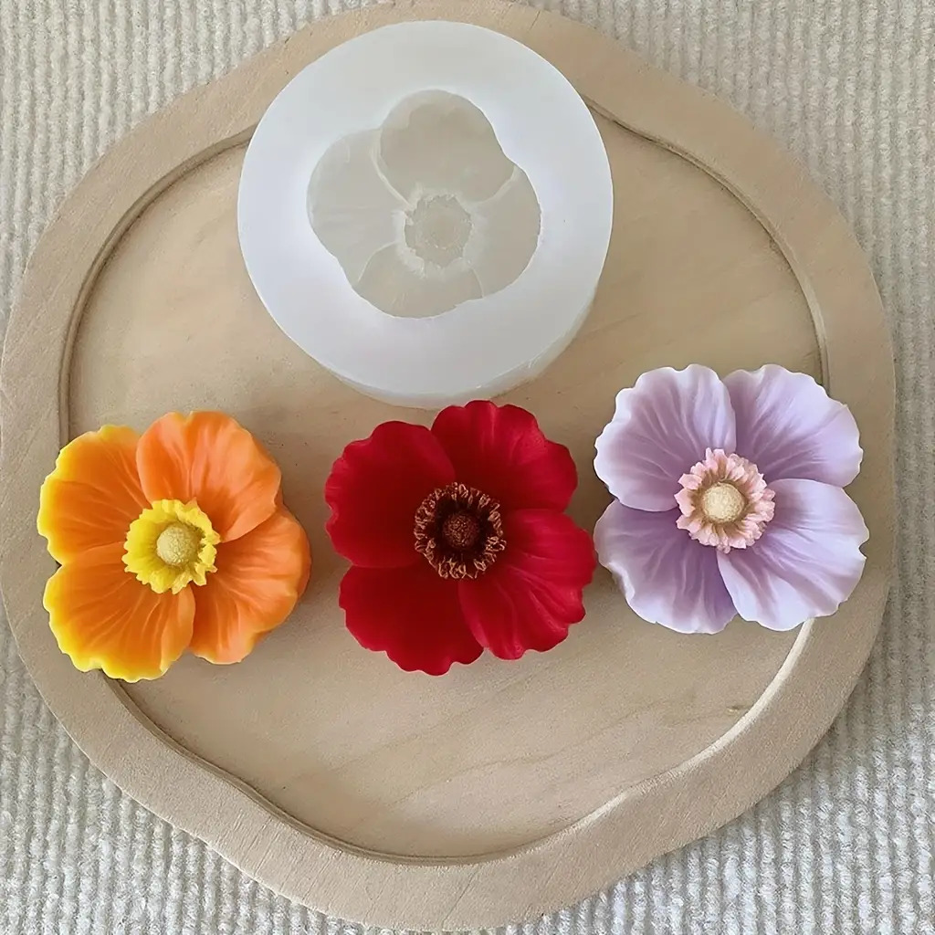 Flower Silicone Candle Mold, C - Candle Making Jug ulasan dan harga