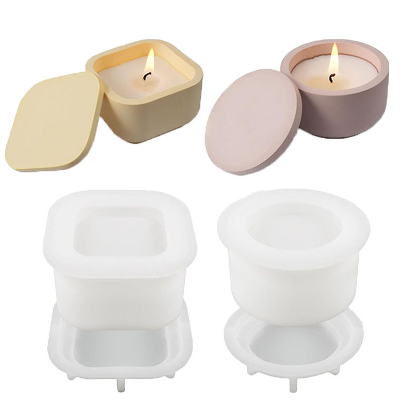 1set DIY Candle Jar Silicone M - Candle Making Jars With Lids ulasan dan harga