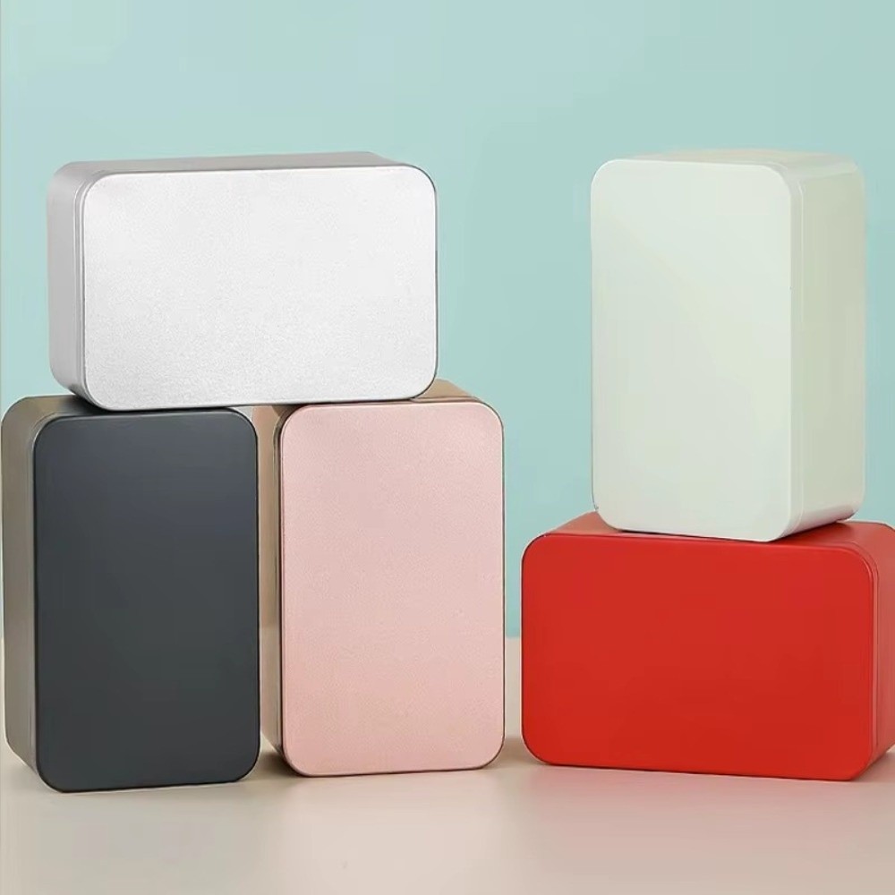 New Solid Color Tin Box Tinpla - Tin Container Lid ulasan dan harga