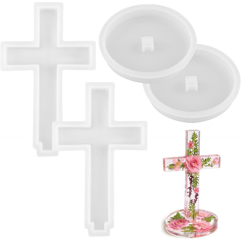 Two silicone molds with a base - Candle Making Tutorial ulasan dan harga