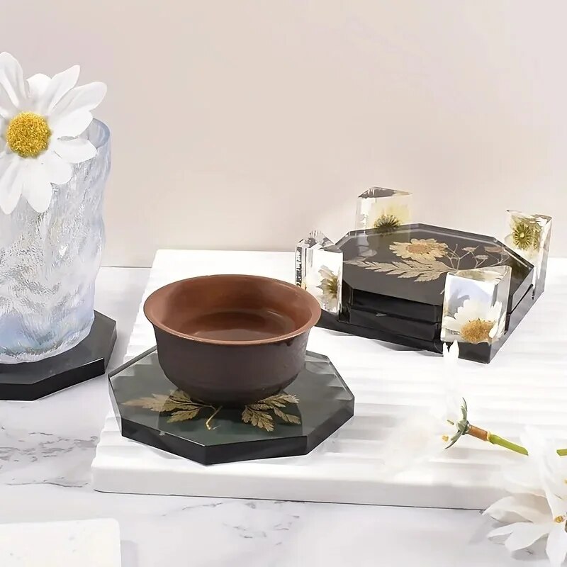 Coaster Resin Molds Set Includ - Candle Making Jars With Lids ulasan dan harga
