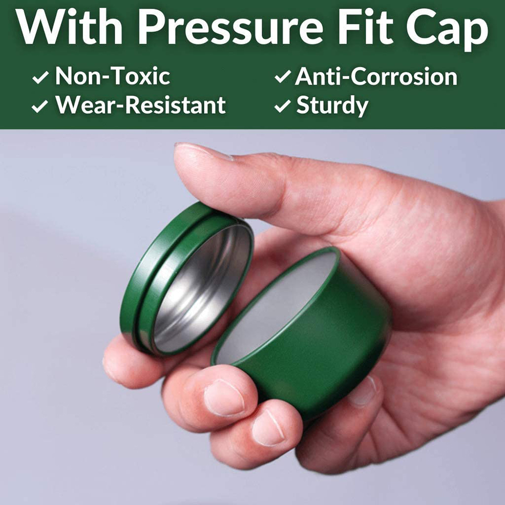 Tea Can with Airtight Lids Tin - Tin Container Lid ulasan dan harga