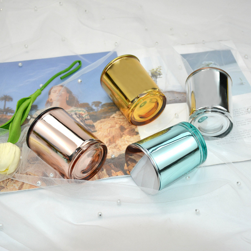 Electroplated glass candle cup - Candle Making Jars With Lids ulasan dan harga
