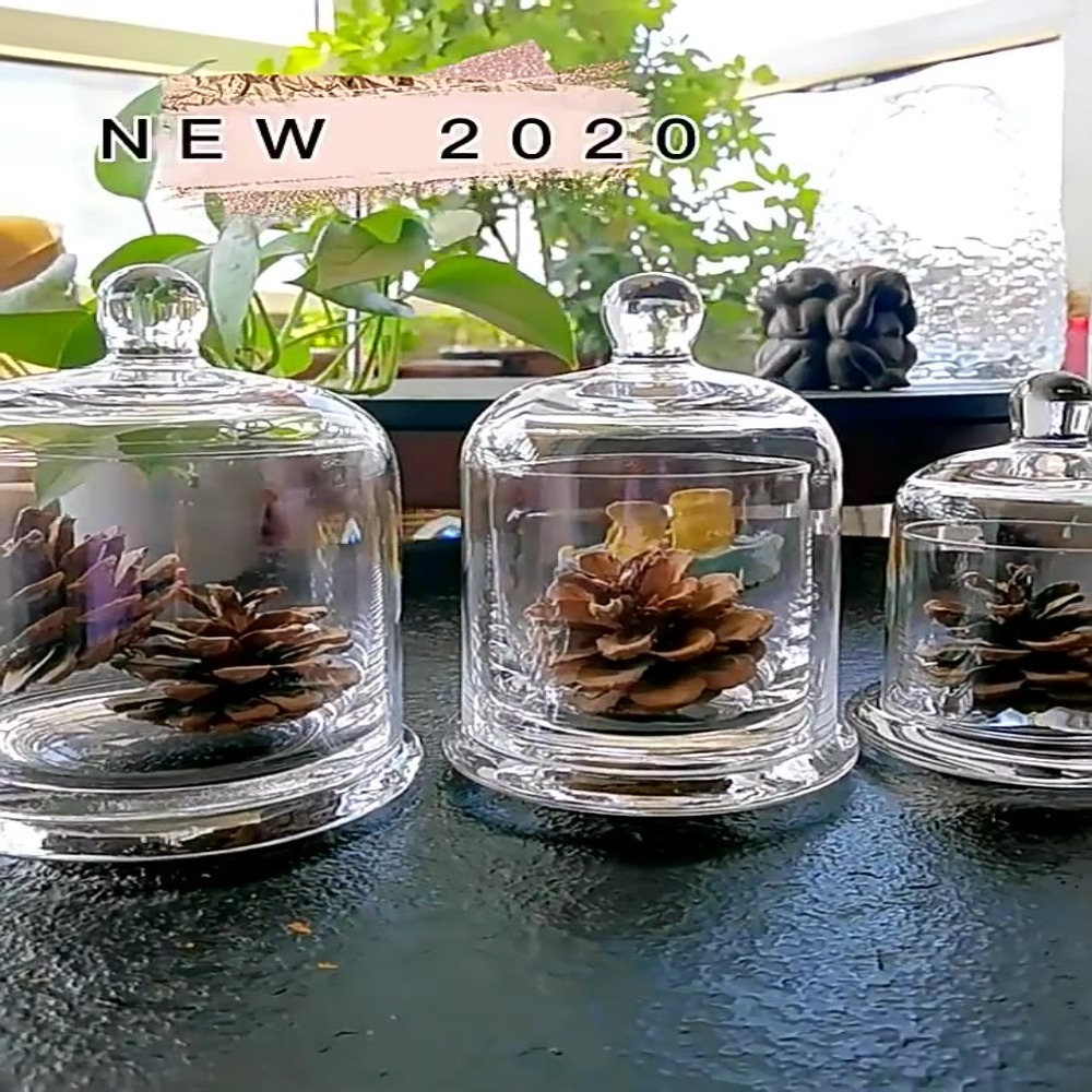 Glass Glass Storage Jar Eterna - Candle Making Jars With Lids ulasan dan harga