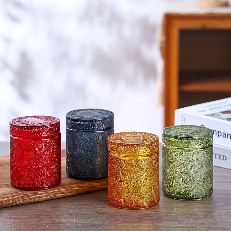 1pc Empty Glass Candle Cup Sto - Candle Making Jars With Lids ulasan dan harga
